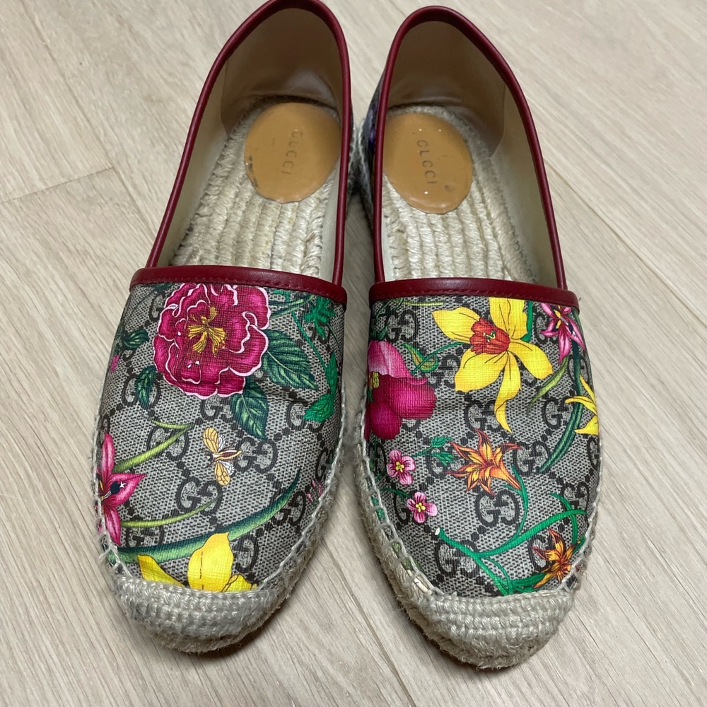 Gucci floral espadrilles